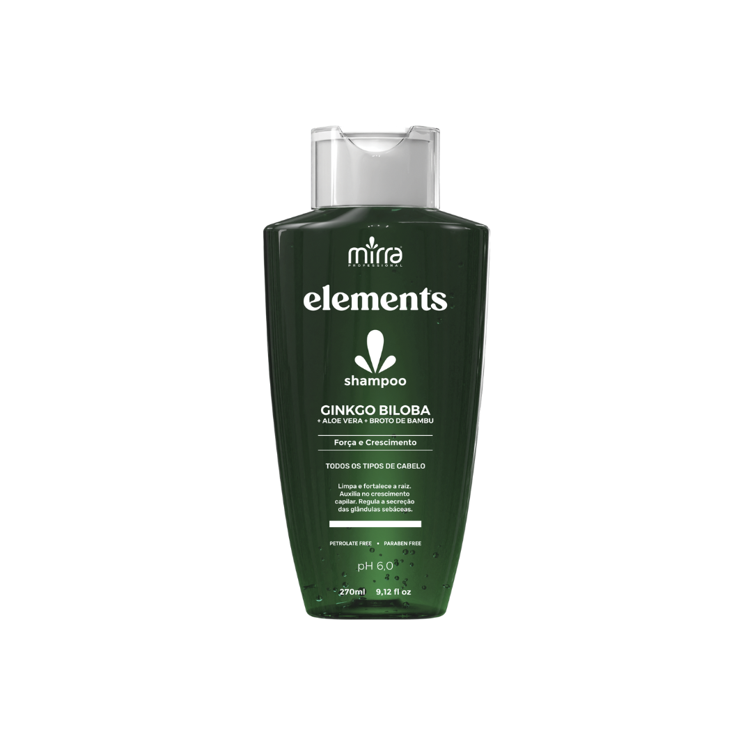 SHAMPOO GINKGO BILOBA FORTALECIMENTO 270ML  - ELEMENTS