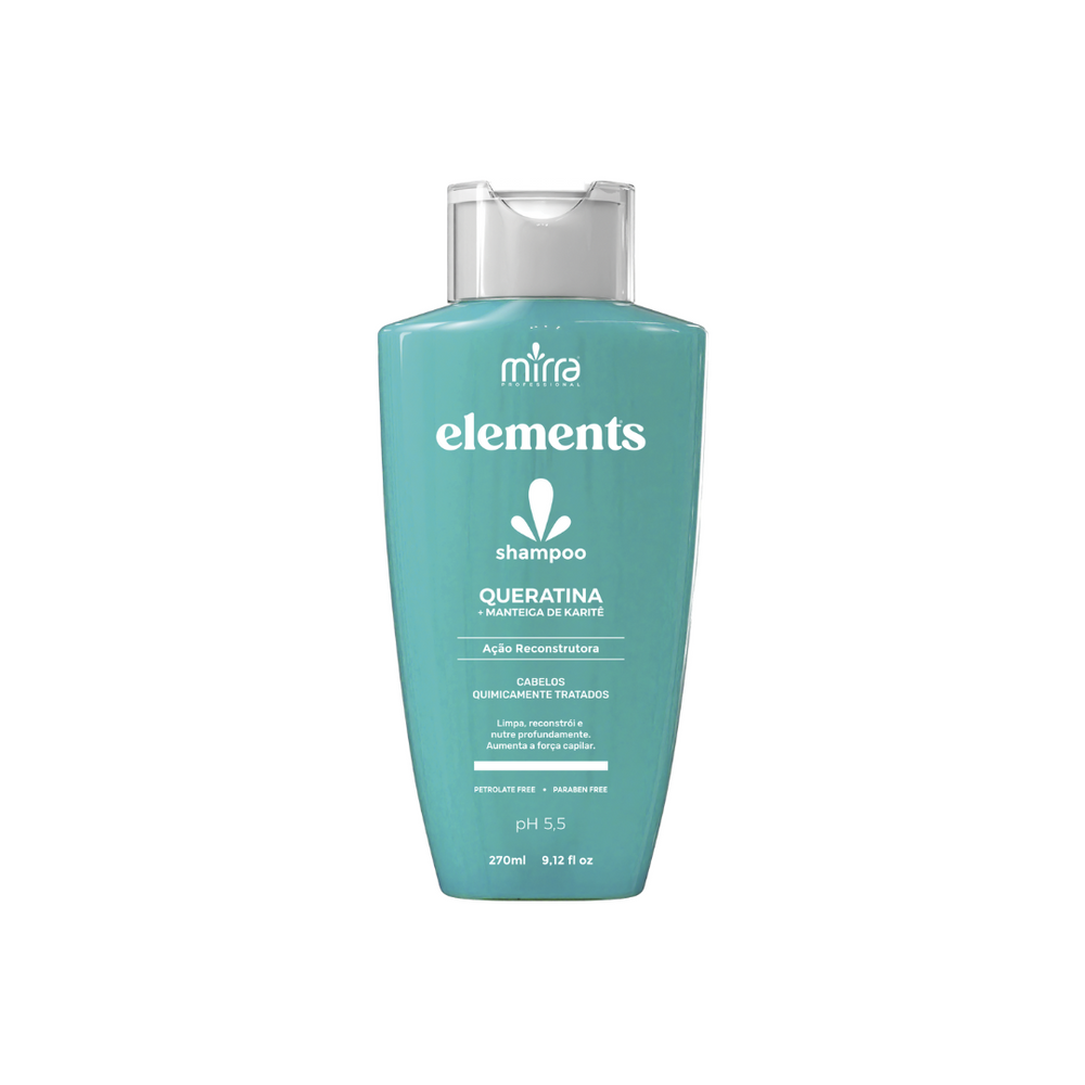 KERATIN + SHEA BUTTER SHAMPOO 270ML  - ELEMENTS